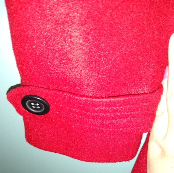 Forever 21 Peacoat Red button down lined large - Picture 3 of 11
